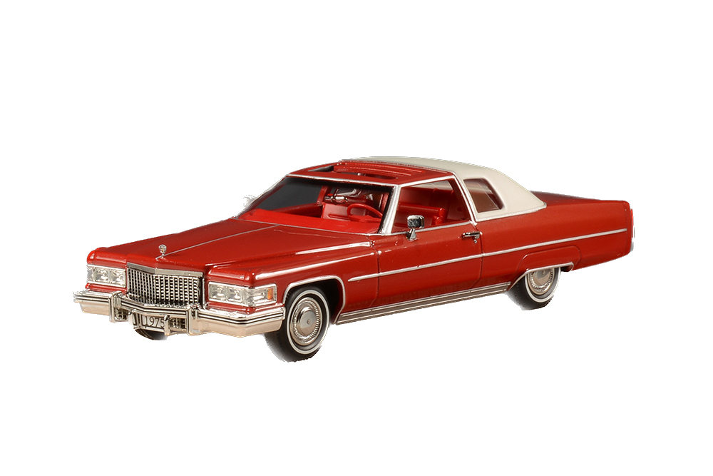 CADILLAC COUPE DEVILLE 1975 FIRETHORNE RED METALLIC