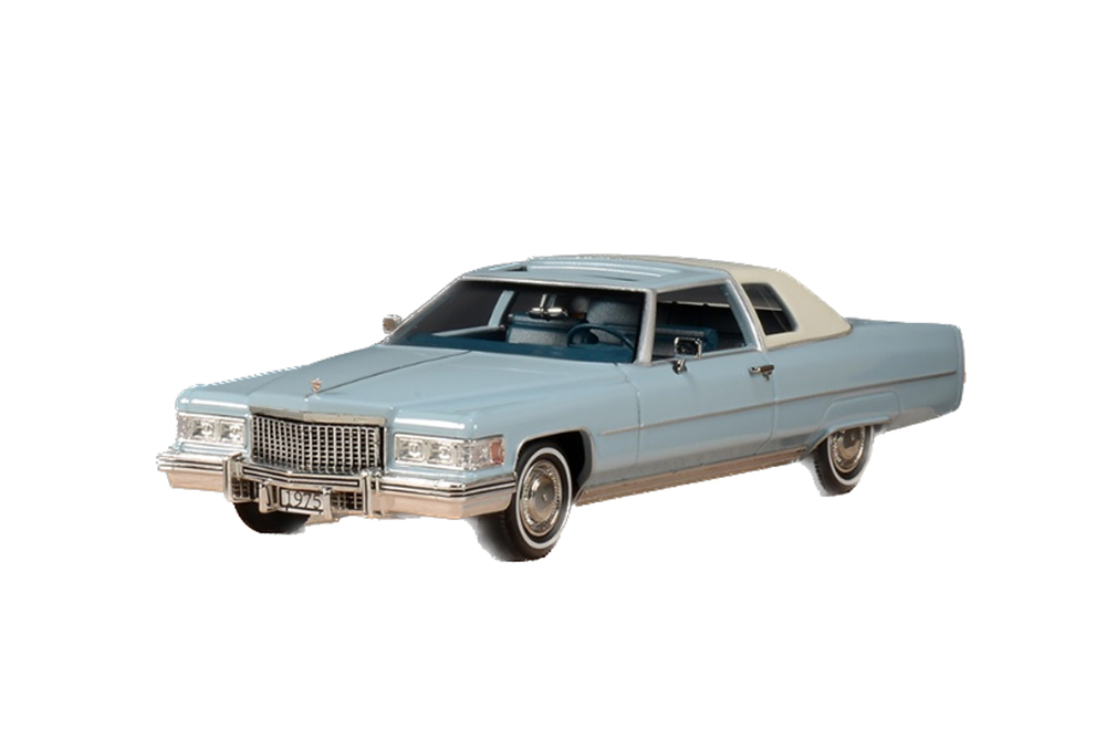 CADILLAC COUPE DEVILLE 1975 JENNIFER BLUE