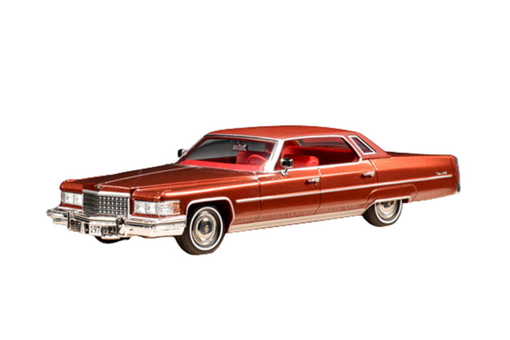 CADILLAC SEDAN DEVILLE 1976 FIRETHORN METALLIC / КАДИЛЛАК СЕДАН ДЕВИЛЛЬ 1976 FIRETHORN METALLIC (LIMITED 014/199 PCS)