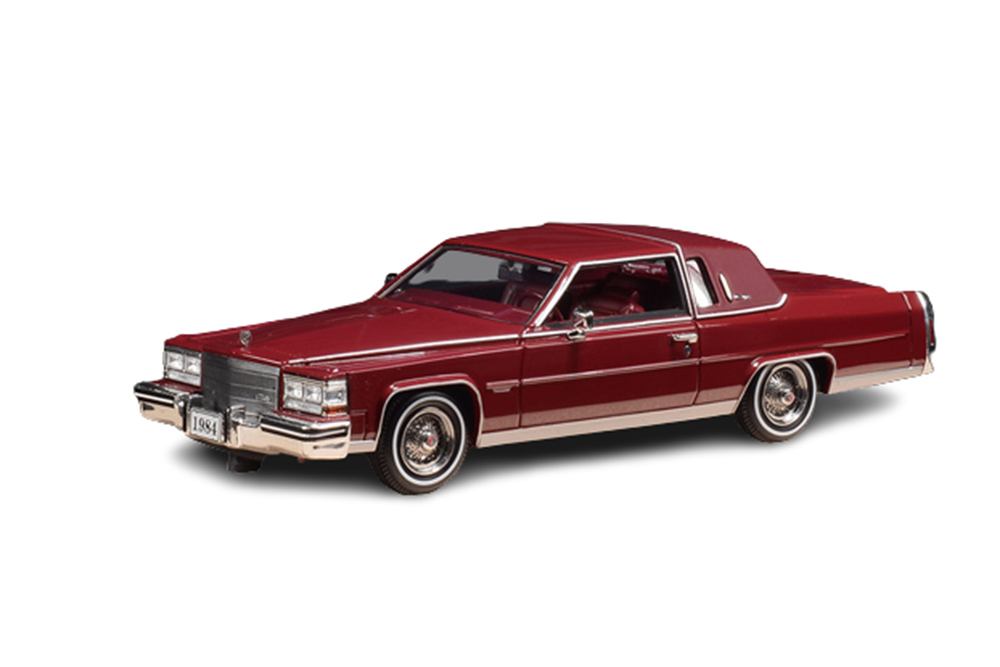 CADILLAC FLEETWOOD BROUGHAM COUPE 1984 MAROON / КАДИЛЛАК ФЛИТВУД БРОЭМ КУПЕ 1984 БОРДОВЫЙ