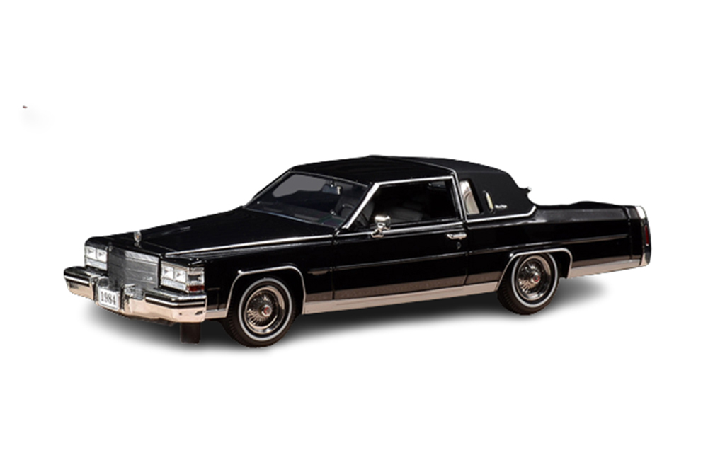 CADILLAC FLEETWOOD BROUGHAM COUPE 1984 BLACK / КАДИЛЛАК ФЛИТВУД БРОЭМ КУПЕ 1984 ЧЕРНЫЙ