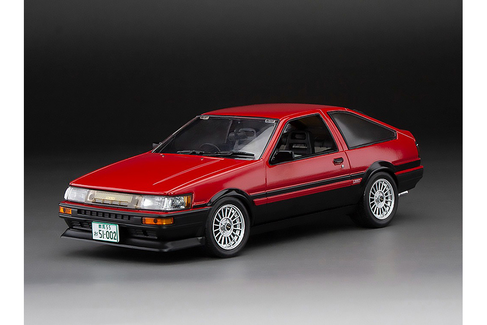 TOYOTA COROLLA LEVIN AE86 1985 КРАСНЫЙ С ЧЕРНЫМ (РЕГУЛИРУЕМАЯ ПОДВЕСКА)