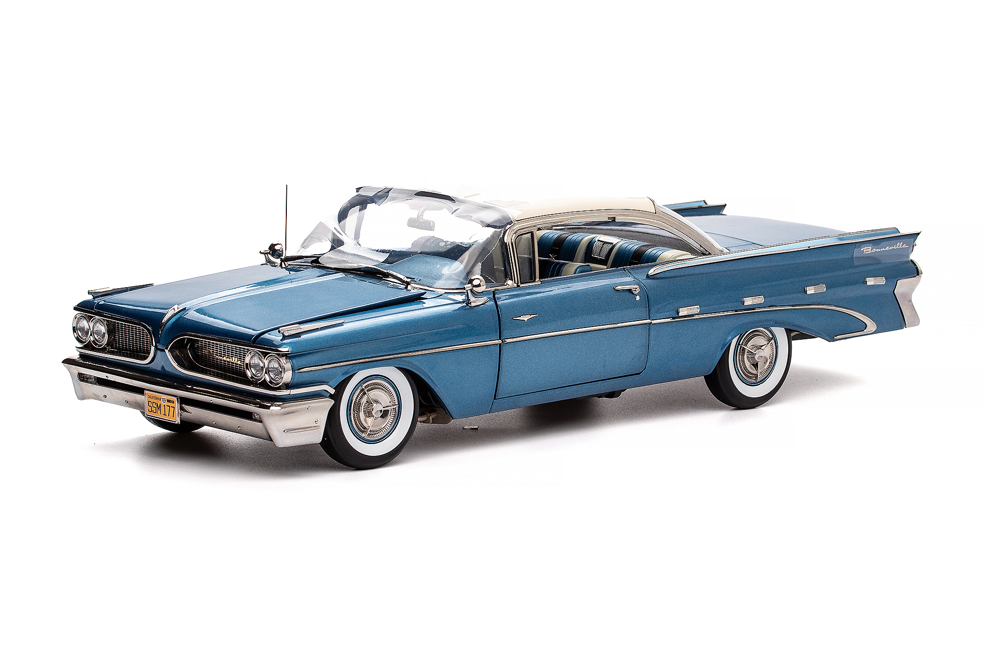 PONTIAC BONNEVILLE HARD TOP 1959 BLUE / ПОНТИАК БОННЕВИЛЬ С ЖЕСТКОЙ КРЫШЕЙ 1959 СИНИЙ