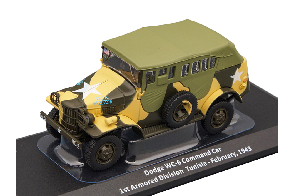 DODGE WC-6 COMMAND CAR 1ST ARMORED DIVISION TUNISIA - FEBRUARY, 1943 ИЗ СЕРИИ SAMOCHODY WOJSKOWE II WOJNY ŚWIATOWEJ