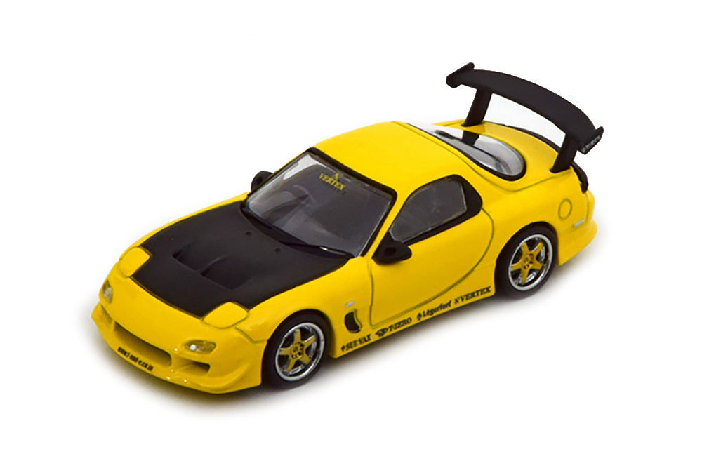 MAZDA RX-7 FD3S VERTEX, YELLOW BLACK (ДЛИНА МОДЕЛИ 6-10 СМ)