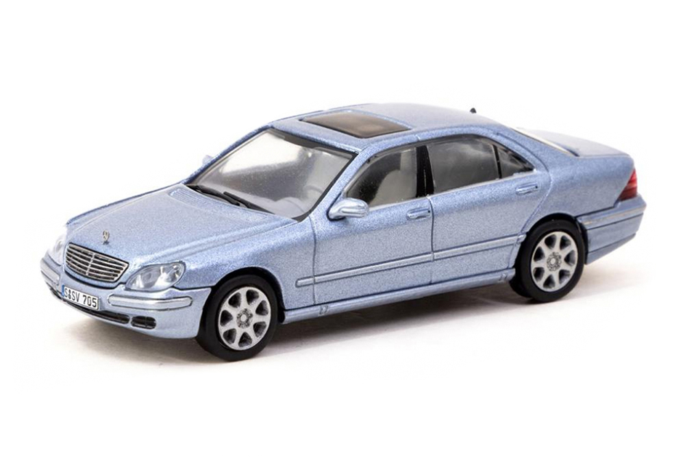 MERCEDES W220 S-KLASS 1999 LIGHT BLUE (ДЛИНА МОДЕЛИ 6-10 СМ)