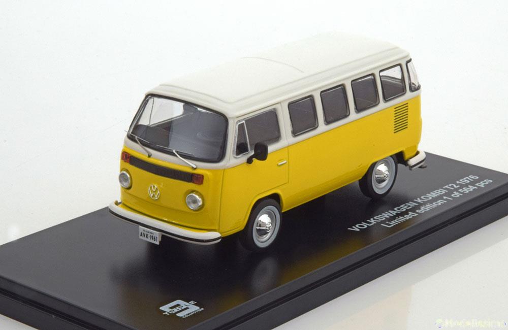 VW VOLKSWAGEN BUS T2 1976 YELLOW WHITE