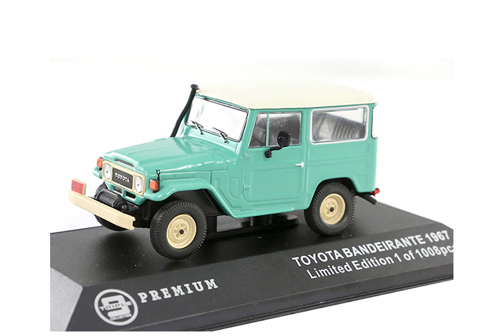 TOYOTA LAND CRUISER FJ40 1968 (BANDEIRANTE) ЗЕЛЕНЫЙ С БЕЛОЙ КРЫШЕЙ И ЧЕРНЫМ САЛОНОМ