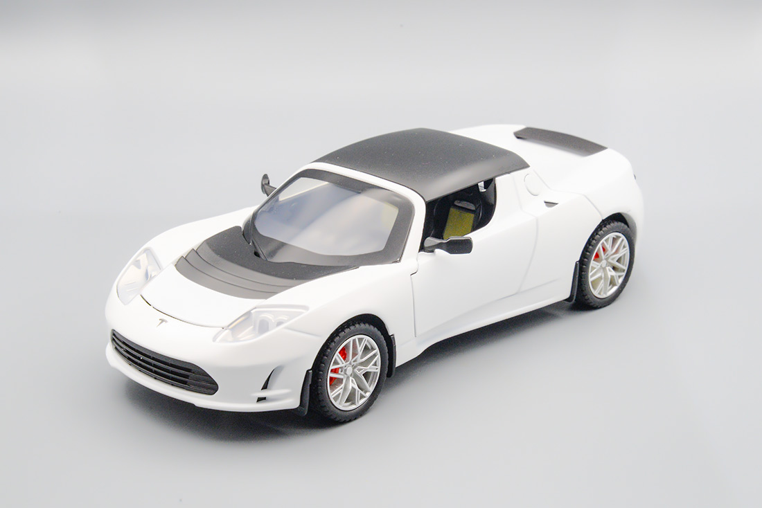 TESLA ROADSTER, БЕЛАЯ, 20 СМ