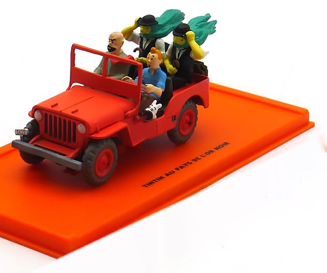 WILLYS JEEP TINTIN AU PAYS DE LOR NOIR 1943 RED