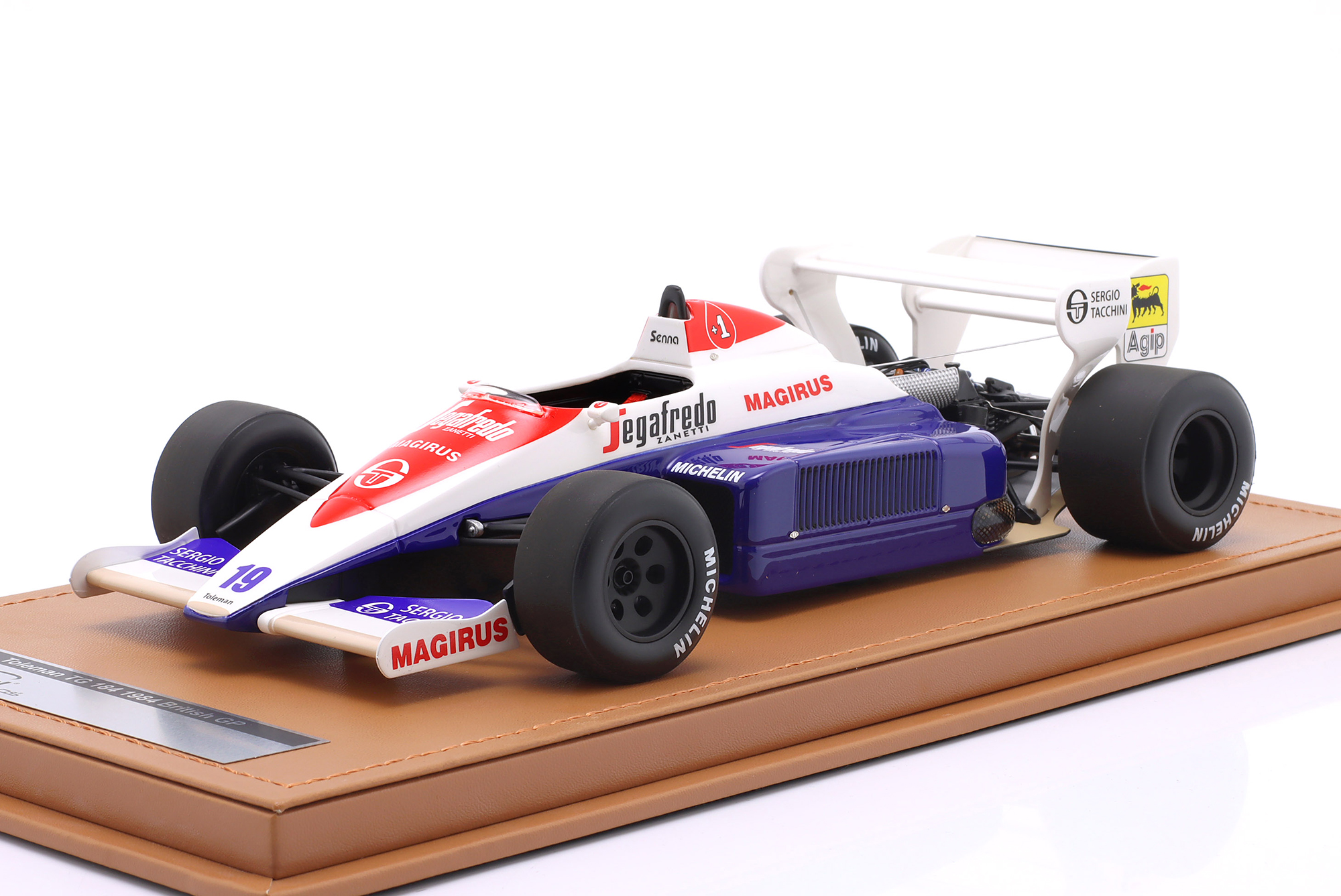 TOLEMAN TG184 #19 3RD BRITISH GP FORMULA 1 1984 AYRTON SENNA / ТОЛМАН TG184 3 МЕСТО ГРАН-ПРИ ВЕЛИКОБРИТАНИИ ФОРМУЛА-1 АЙРТОН СЕННА