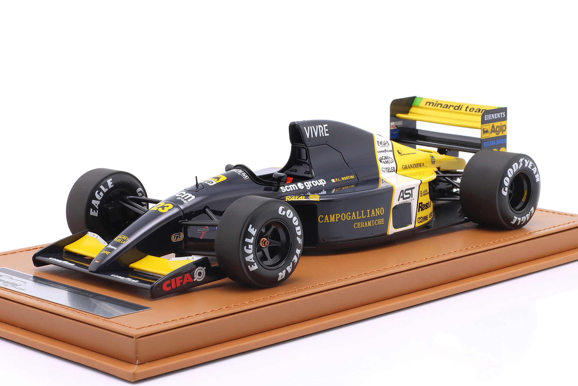 MINARDI M191 #23 9TH USA GP FORMULA 1 1991 PIERLUIGI MARTINI / МИНАРДИ M191 9 МЕСТО ГРАН-ПРИ США ФОРМУЛА-1 ПИРЛУИГИ МАРТИНИ