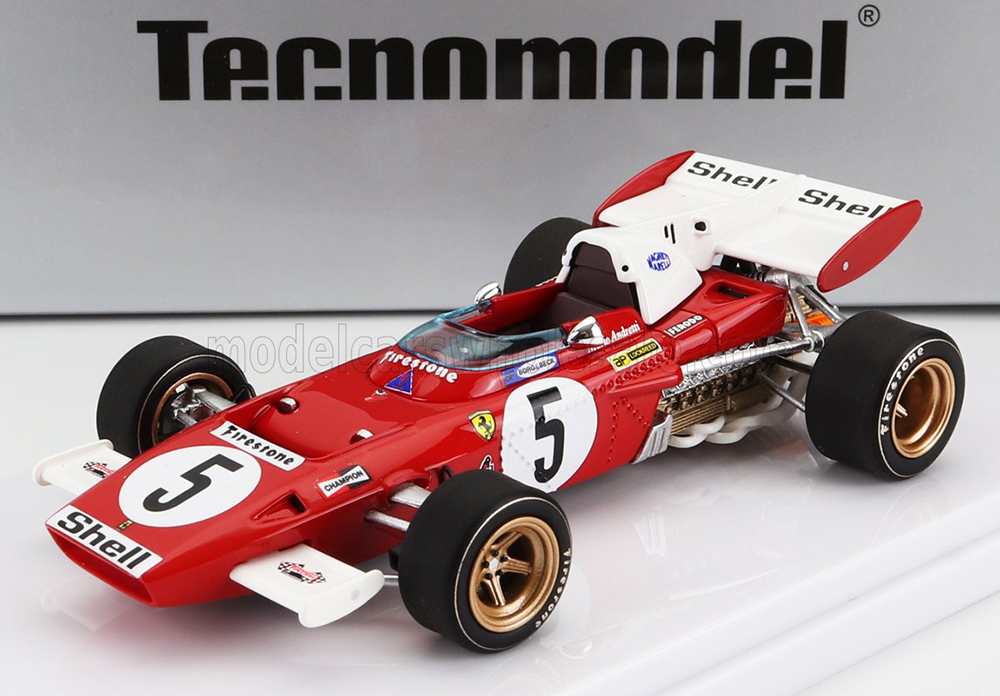 FERRARI F1 312B2 #5 4TH GERMANY GP 1971 M.ANDRETTI, RED WHITE