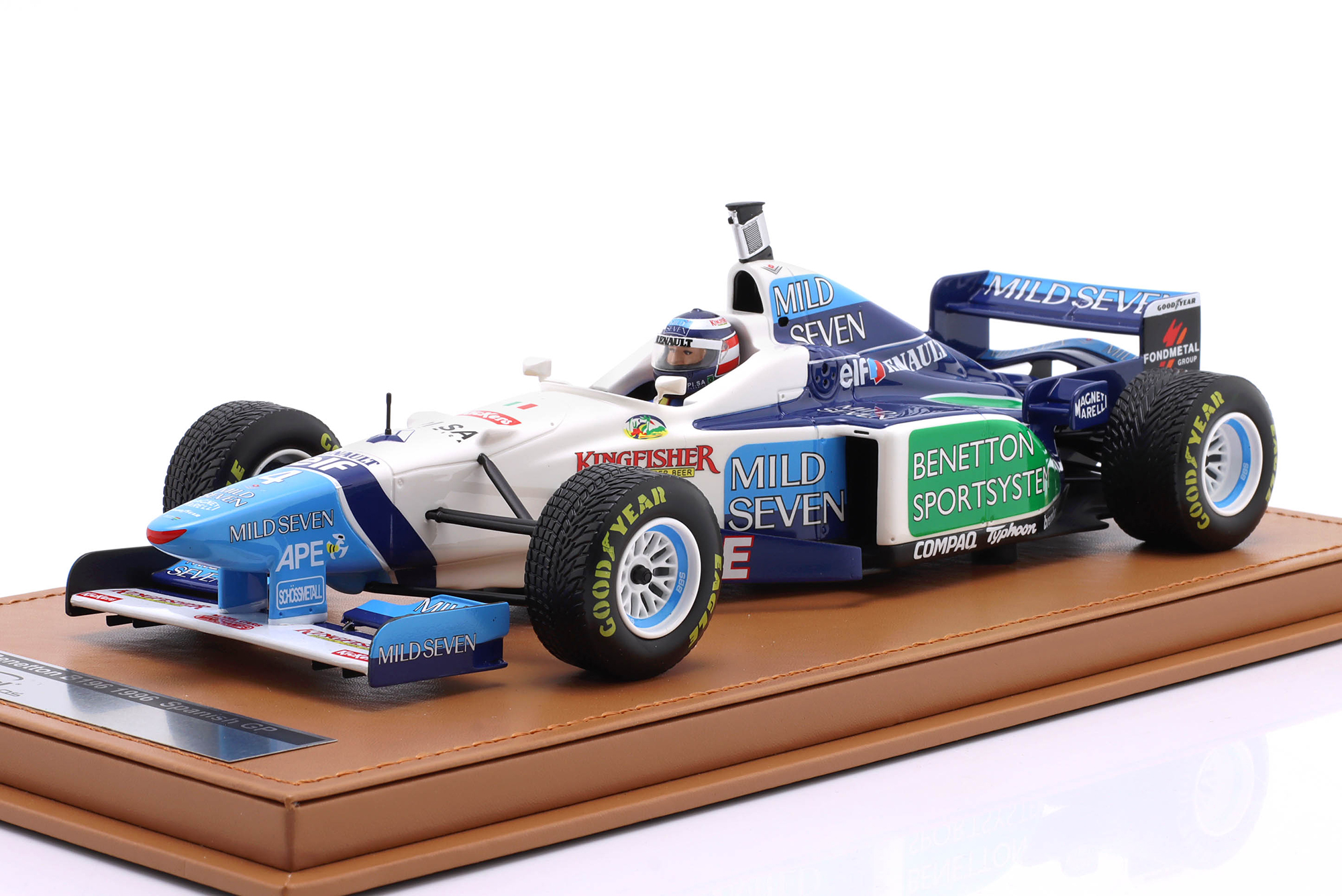 BENETTON B196 #4 SPANISH GP FORMULA 1 1996 GERHARD BERGER / БЕНЕТТОН B196 СПАНИШ ГРАН-ПРИ ФОРМУЛА-1 ГЕРХАРД БЕРГЕР