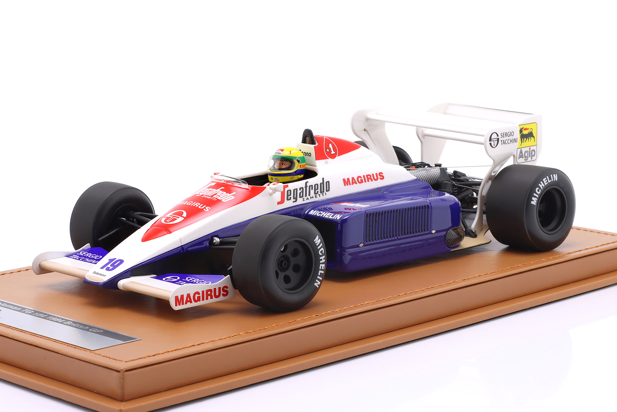 TOLEMAN TG184 #19 3RD BRITISH GP FORMULA 1 1984 AYRTON SENNA / ТОЛМАН TG184 3 МЕСТО ГРАН-ПРИ ВЕЛИКОБРИТАНИИ ФОРМУЛА-1 АЙРТОН СЕННА