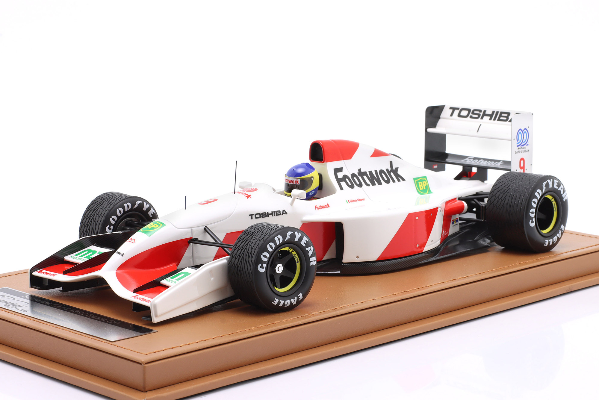 FOOTWORK FA13 #9 5TH SPAIN GP FORMULA 1 1992 MICHELE ALBORETO / ФУТВОРК FA13 #9 5 МЕСТО ГРАН-ПРИ ИСПАНИИ ФОРМУЛА-1 1992 МИКЕЛЕ АЛЬБОРЕТО