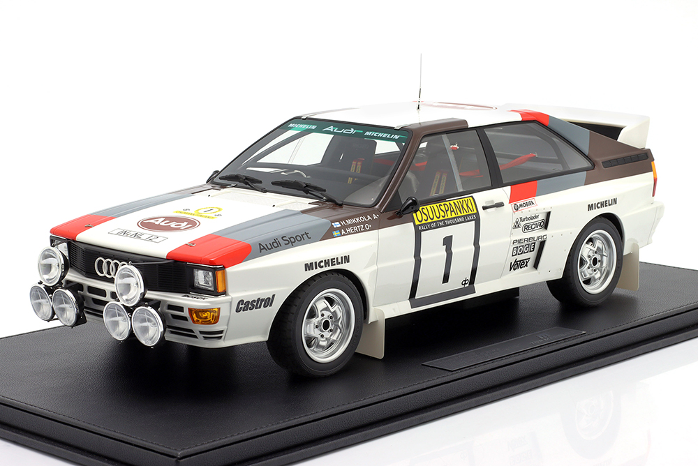 AUDI QUATTRO A2 #1 WINNER RALLYE 1000 LAKES 1983 MIKKOLA, HERTZ / АУДИ КВАТТРО A2 ПОБЕДИТЕЛЬ РАЛЛИ ЛАКЕС МИККОЛА ХЕРЦ