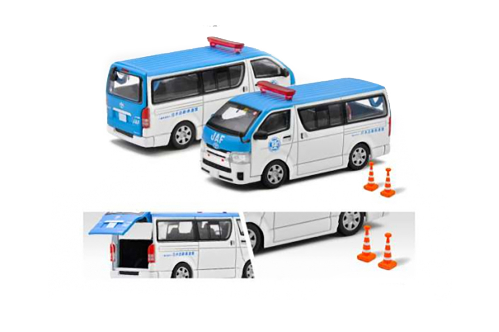 TOYOTA HIACE *JAF* VERSION, WHITE/BLUE (ДЛИНА МОДЕЛИ 6-10 СМ)