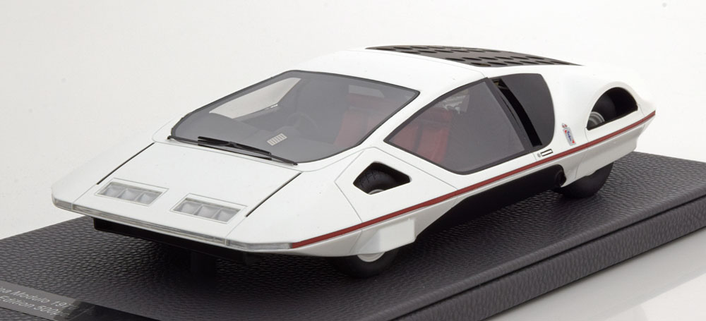 FERRARI MODULO PININFARINA CONCEPT CAR SALON GENEVE 1970 WHITE