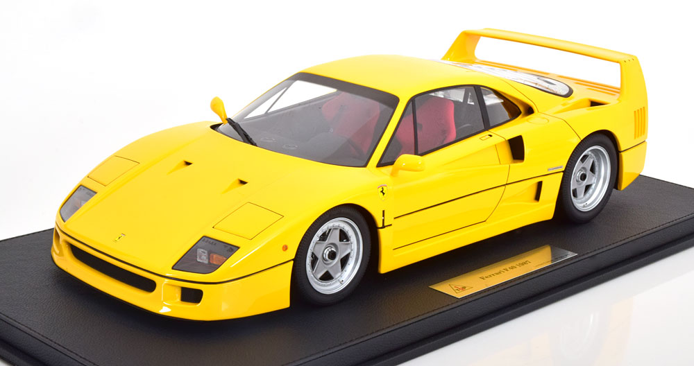 FERRARI F40 HIGH END RESIN MODEL 1987 YELLOW