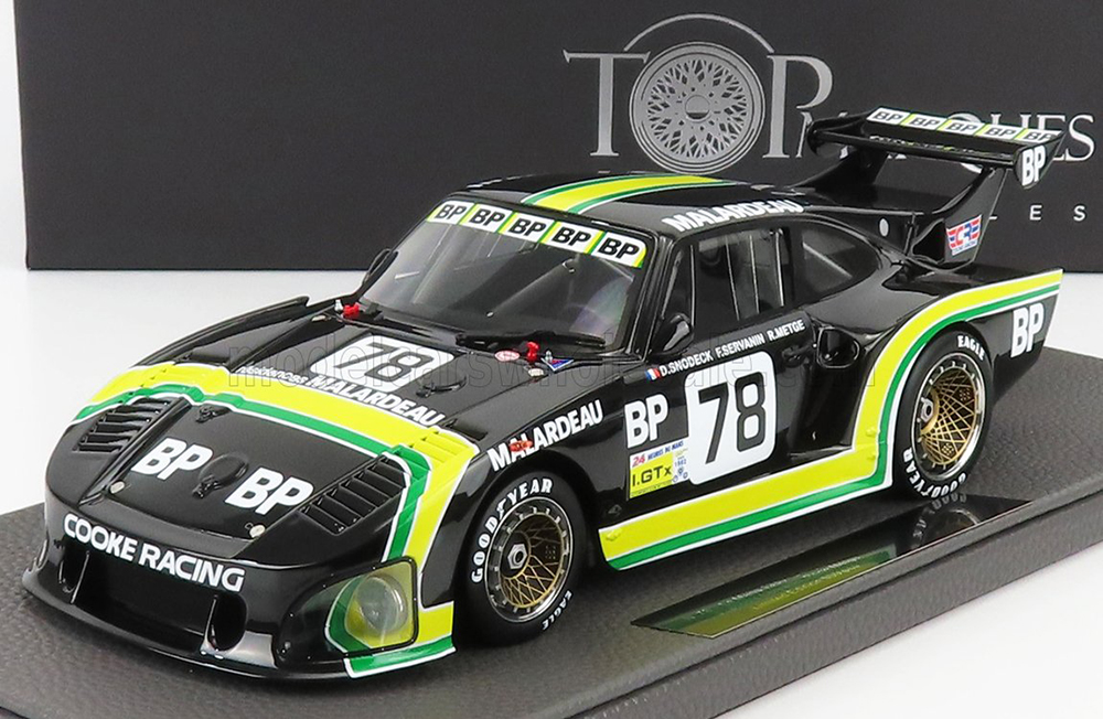 PORSCHE 935K3 COKE RACING BP N78 5TH 24H LE MANS 2ND CLASS 1982 D.SNOBECK - F.SERVANIN - R.METGE, BLACK YELLOW