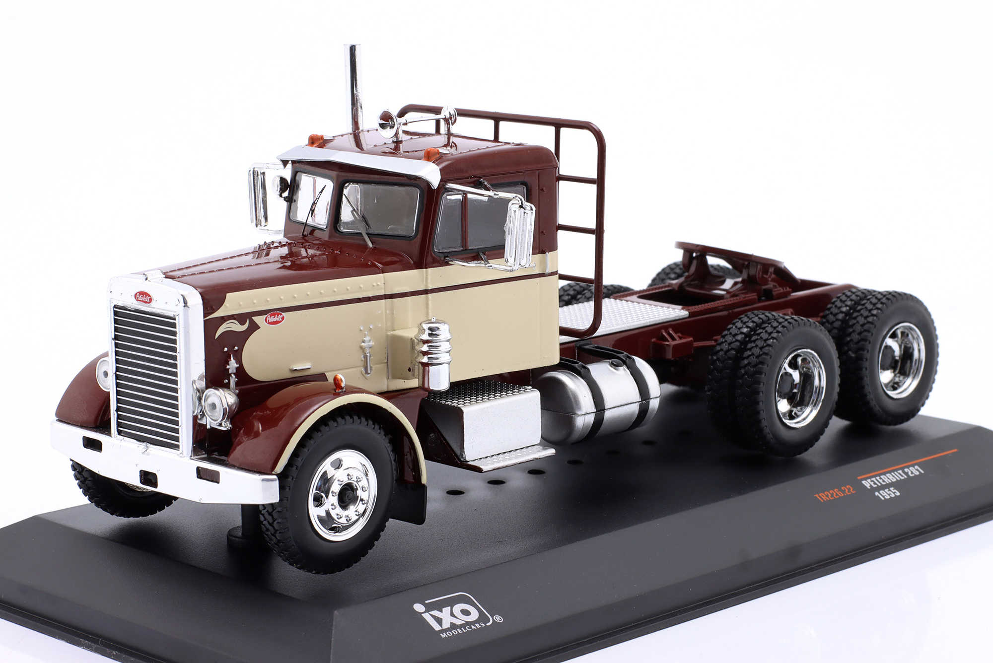 PETERBILT 281 SZM YEAR1955 DARK BROWN / BEIGE / ПЕТЕРБИЛТ 281 СЕДЕЛЬНЫЙ ТЯГАЧ ТЕМНЫЙ КОРИЧНЕВЫЙ БЕЖЕВЫЙ