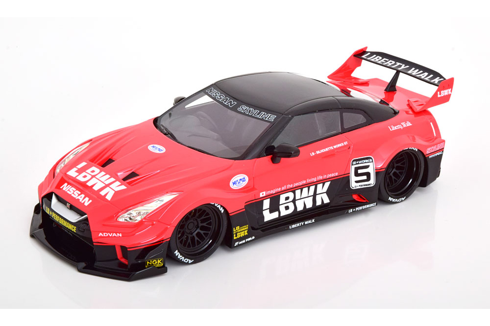 NISSAN 35 GT-RR VER.1 LB WORKS GT RED BLACK / НИССАН