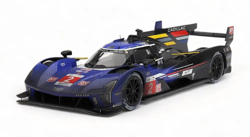 CADILLAC V-SERIES-R LMC55R 5.5L V8 TEAM CADILLAC RACING №2 3RD 24H LE MANS AFTER RACE 2023 EARL BAMBER - ALEX LYNN - RICHARD WESTBROOK, BLUE BLACK