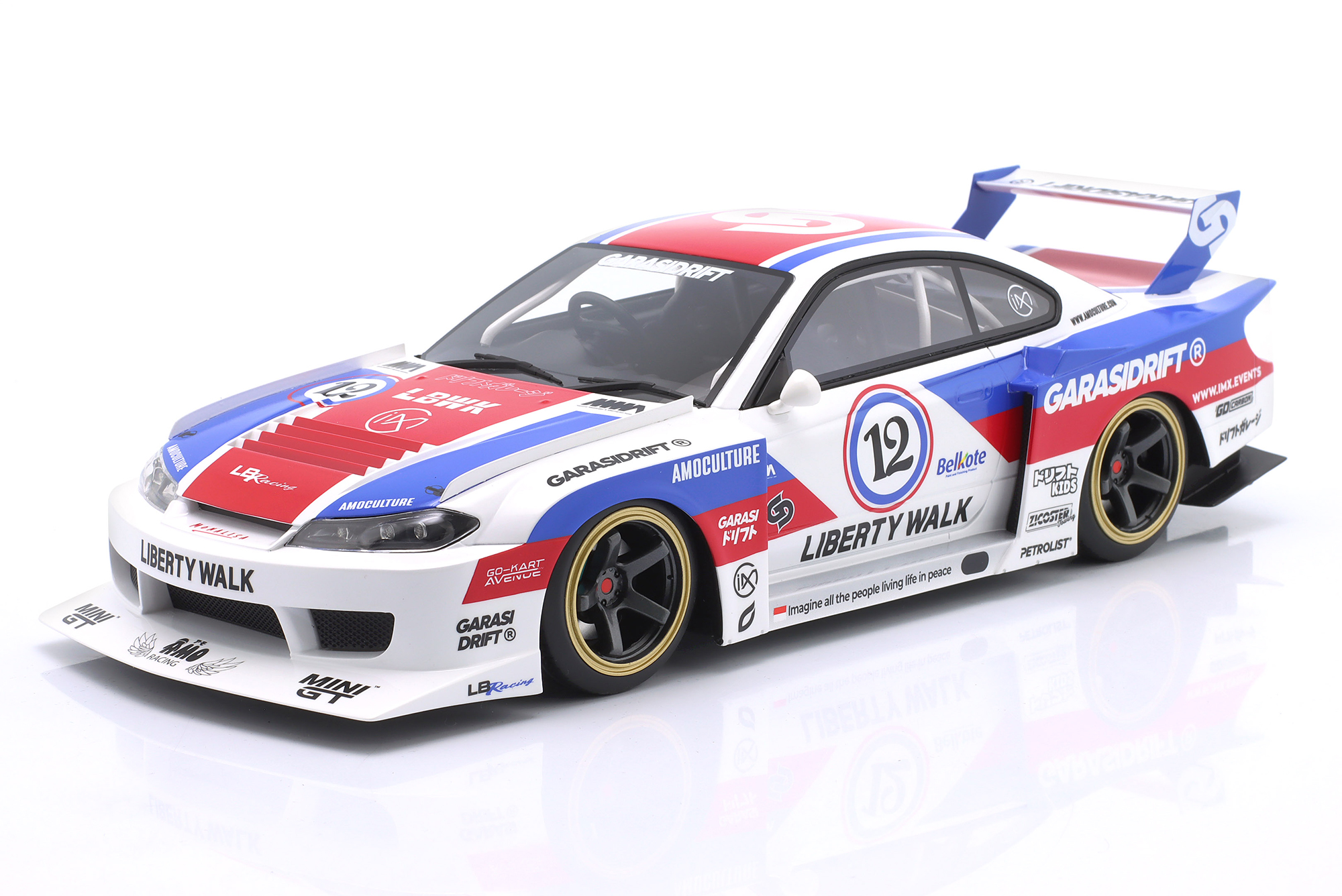 NISSAN LB-SUPER SILHOUETTE S15 SILVIA GARASIDRIFT X LBWK #12 2025 / НИССАН ЛБ-СУПЕР СИЛУЭТ S15 СИЛЬВИЯ ГАРАСИДРИФТ КС ЛБВК