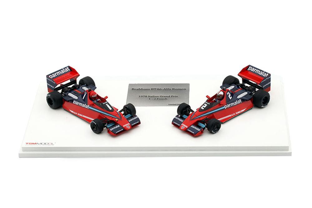 BRABHAM BT46 WINNER SET GP ITALY 1978 N.LAUDA #1 J.WATSON #2