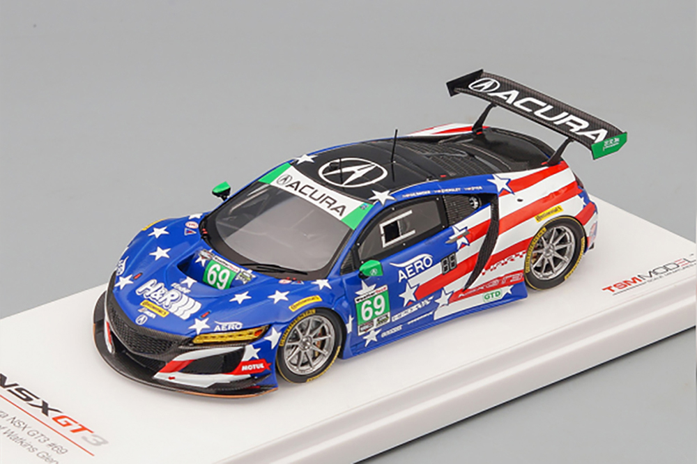 ACURA NSX GT3 #69 IMSA УОТКИНС ГЛЕН ХАРТ, (2018), BLUE / RED