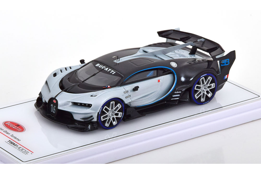 BUGATTI VISION GRAN TURISMO 2015 SILVERMETALLIC CARBON / БУГАТТИ