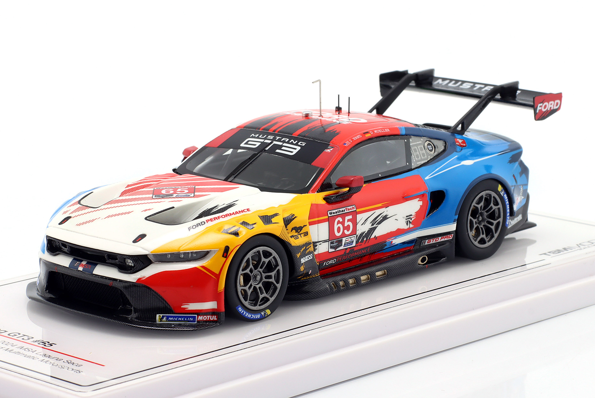FORD MUSTANG GT3 #65 LAGUNA SECA IMSA 2024 HAND, MÜLLER / ФОРД МУСТАНГ ГТ3 ЛАГУНА СЕКА ИМСА ХАНД МУЛЛЕР