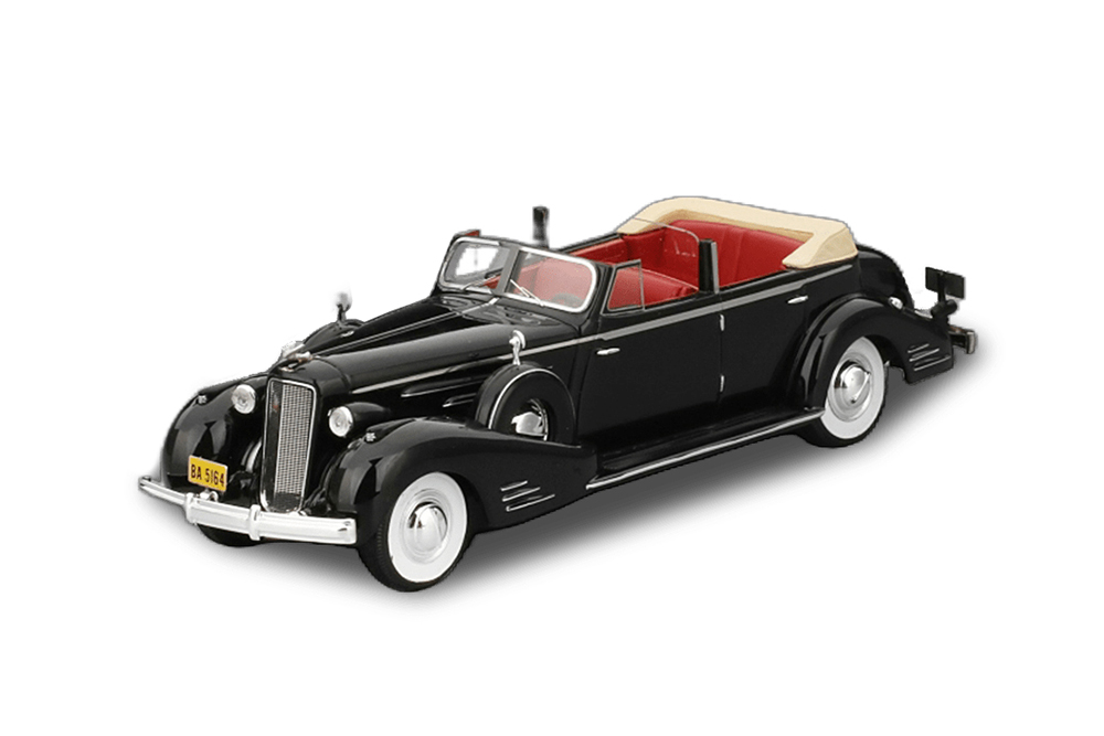 CADILLAC V16 CONVERTIBLE SEDAN 1936 ЧЕРНЫЙ