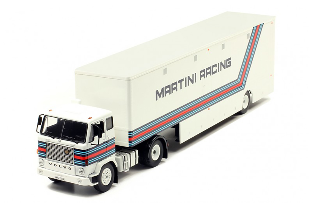 VOLVO F88 RACE TRANSPORTER MARTINI RACING TEAM 1976 / ВОЛЬВО F88 C ПОЛУПРИЦЕПОМ