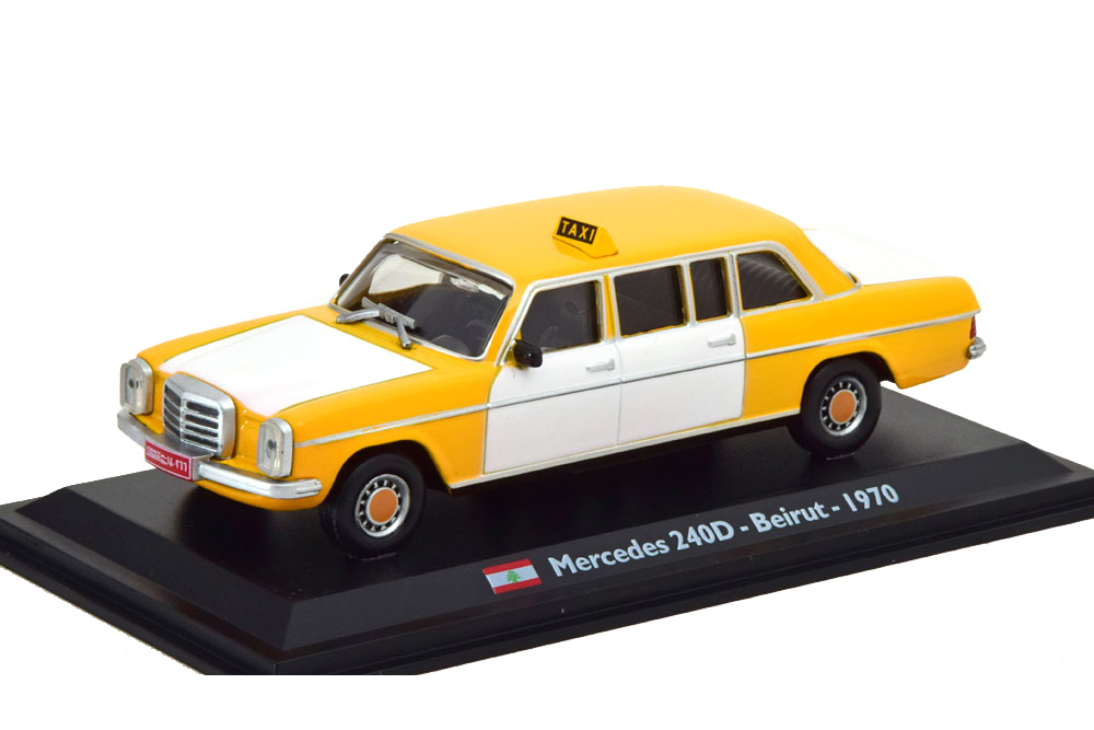 MERCEDES 240D/8 TAXI BEIRUT 1970 YELLOW/WHITE