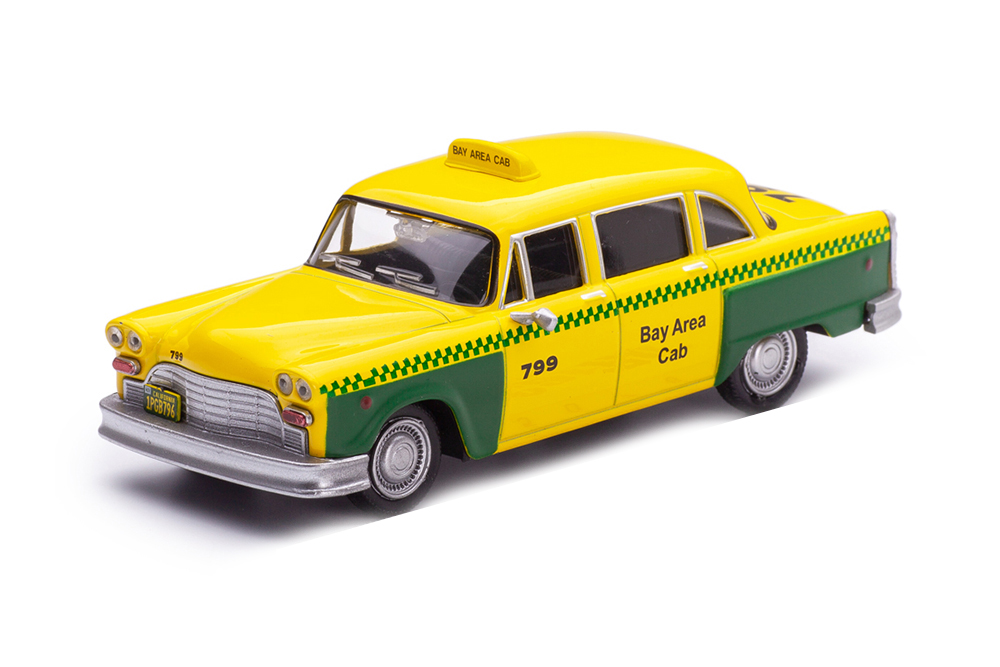 CHECKER A11/A12 SAN-FRACISCO TAXI 1980 ТАКСИ САН-ФРАНЦИСКО ЖЕЛТЫЙ С ЗЕЛЕНЫМ