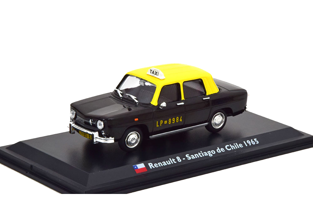 RENAULT 8 TAXI SANTIAGO DE CHILE 1965 BLACK/YELLOW