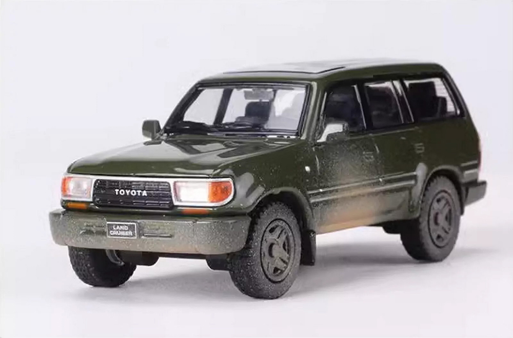 TOYOTA LAND CRUISER LC80 1994, GREEN (ДЛИНА МОДЕЛИ 6-10 СМ)