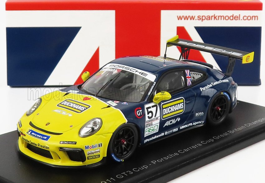 PORSCHE 911 991 GT3 CUP N25 PORSCHE CARRERA CUP ENGLAND CHAMPION (2021) DAN CAMMISH, BLACK YELLOW