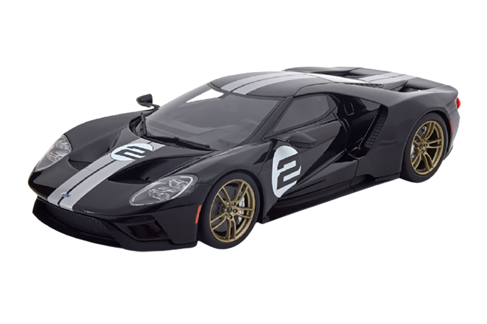 FORD GT NO 2 ANNIVERSARY EDITION 2016 BLACK SILVER LIMITED EDITION 1000 PCS FOR USA