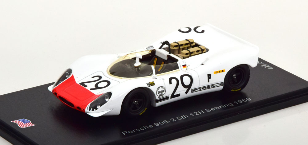 PORSCHE 908-2 NO 29 12H SEBRING 1969