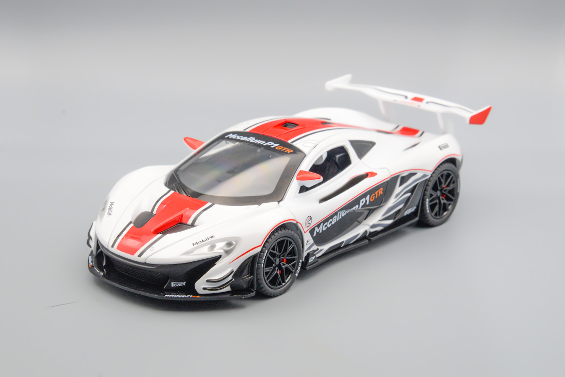 MCLAREN P1 GTR, БЕЛЫЙ, 21 СМ