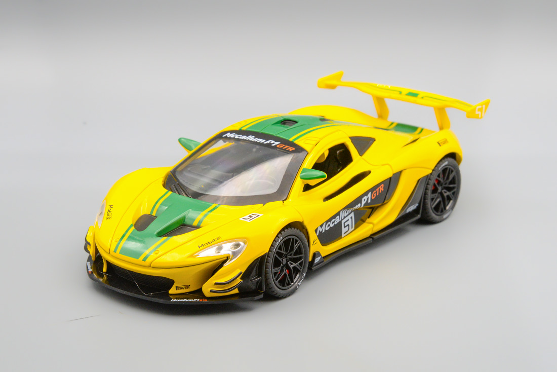 MCLAREN P1 GTR, ЖЁЛТЫЙ, 21 СМ