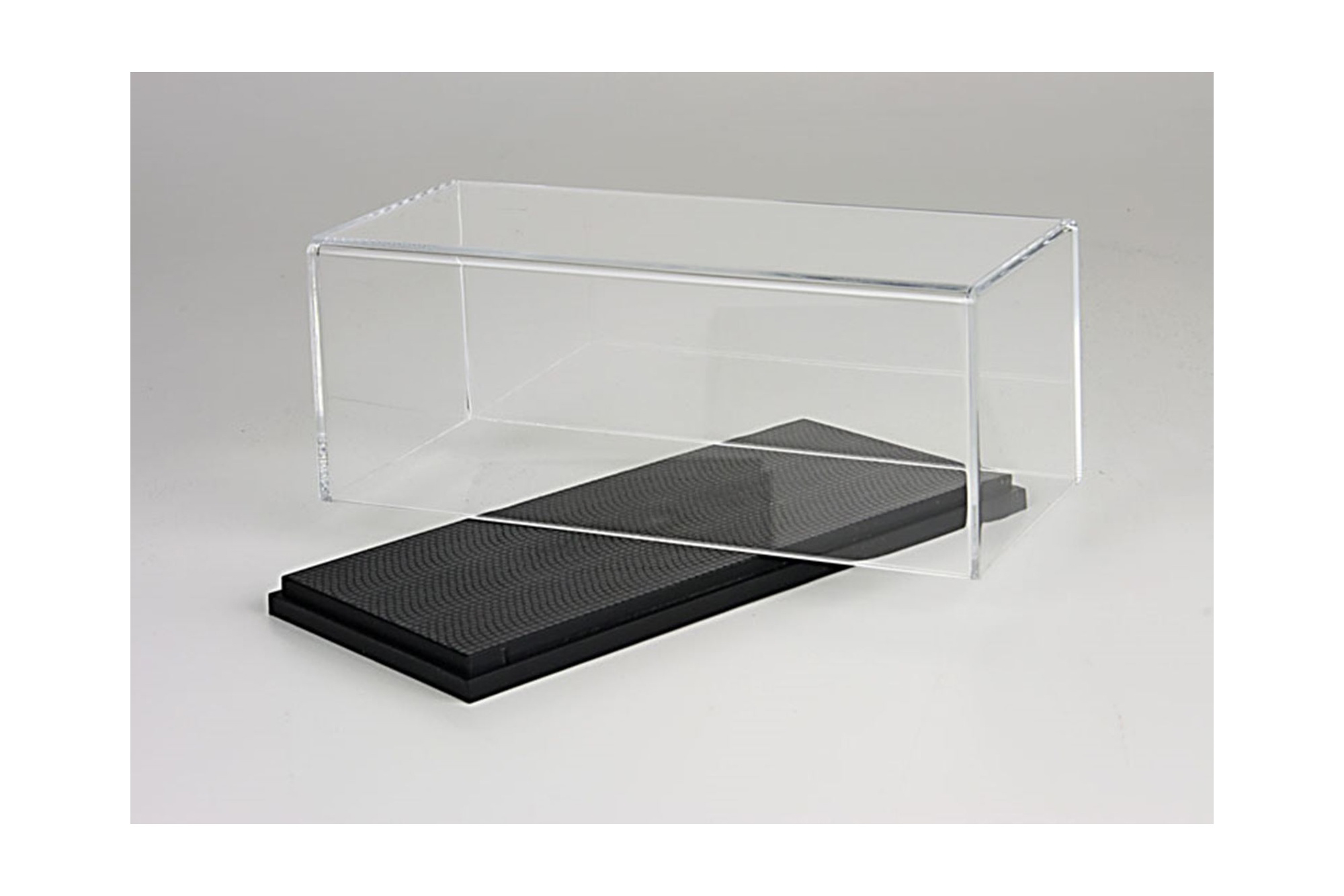 PLEXIGLASS DISPLAY CASE WITH OLD ROAD BASE / БОКС ББР 1:1
