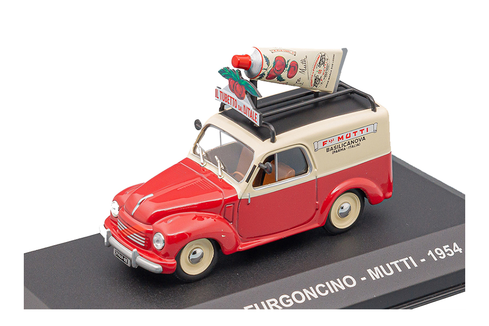 FIAT 500C FURGONCINO VAN MUTTI 1954, RED CREAM