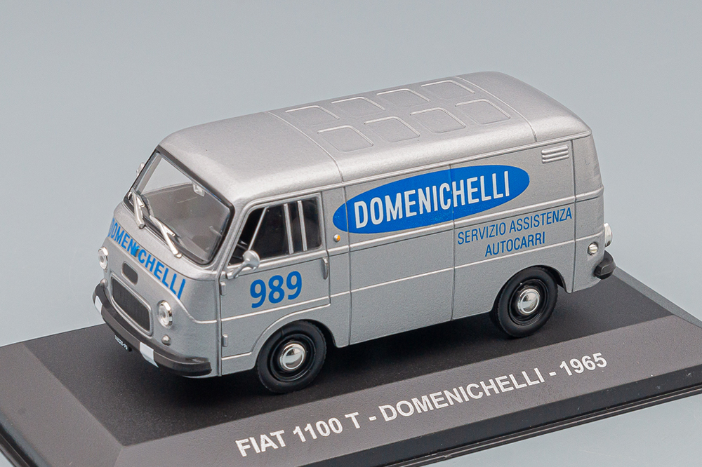 FIAT 1100T VAN SERVIZIO ASSISTENZA AUTOCARRI DOMENICHELLI 1965, SILVER