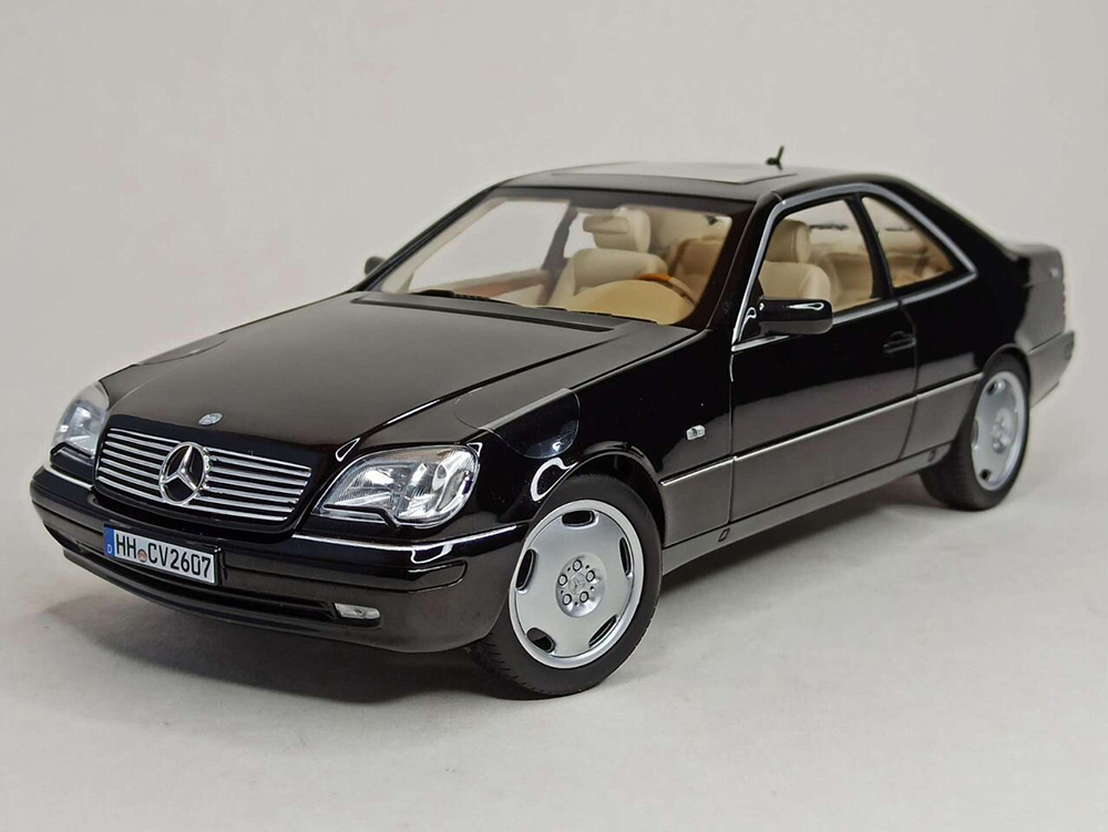 MERCEDES CL600 W140 C140 BLACK NOREV 1:18