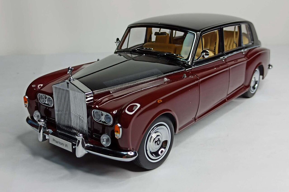 ROLLS-ROYCE PHANTOM VI BURGUNDY RED KYOSHO 1:18