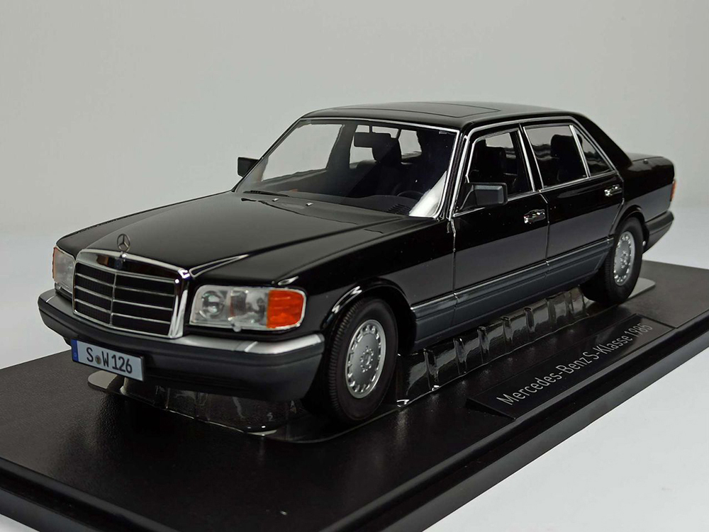 MERCEDES 560 SEL W126 S CLASS BLACK I-SCALE 1:18